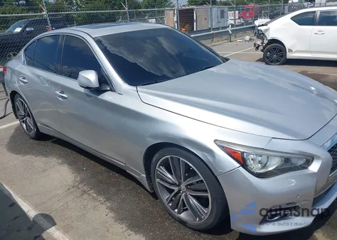 2016 Infiniti Q50 3.0T Premium z USA, uszkodzony, nr VIN JN1EV7AR7GM345433